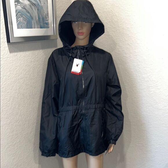 Nwt Spyder Black Utility Parka Jacket with Hood - Picture 1 of 12